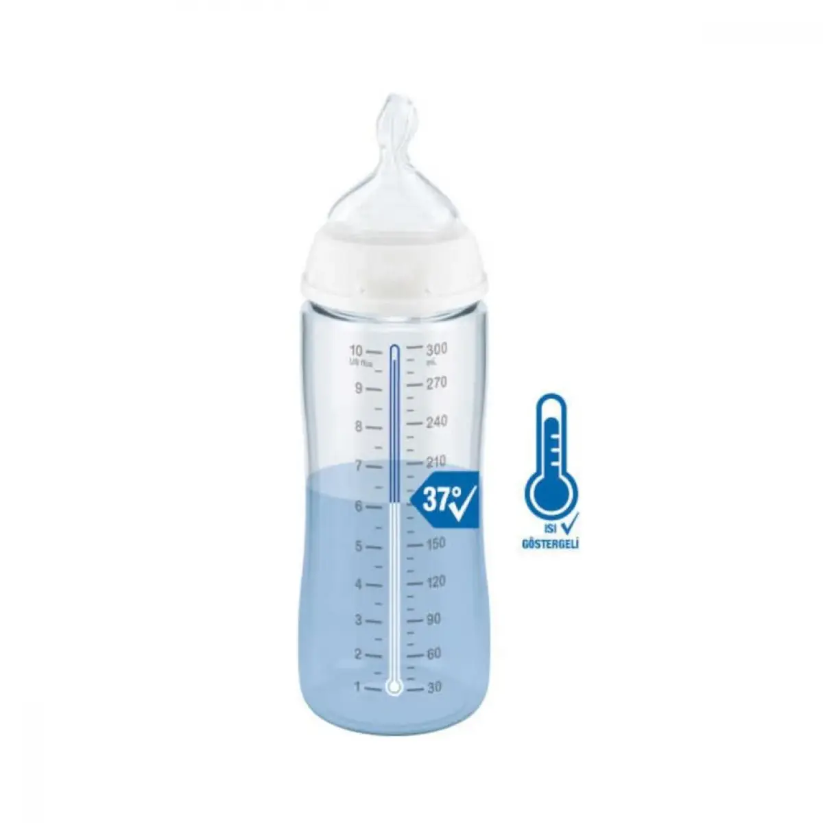 Nuk FC Plus Dereceli PP Biberon 300 ml Yeşil