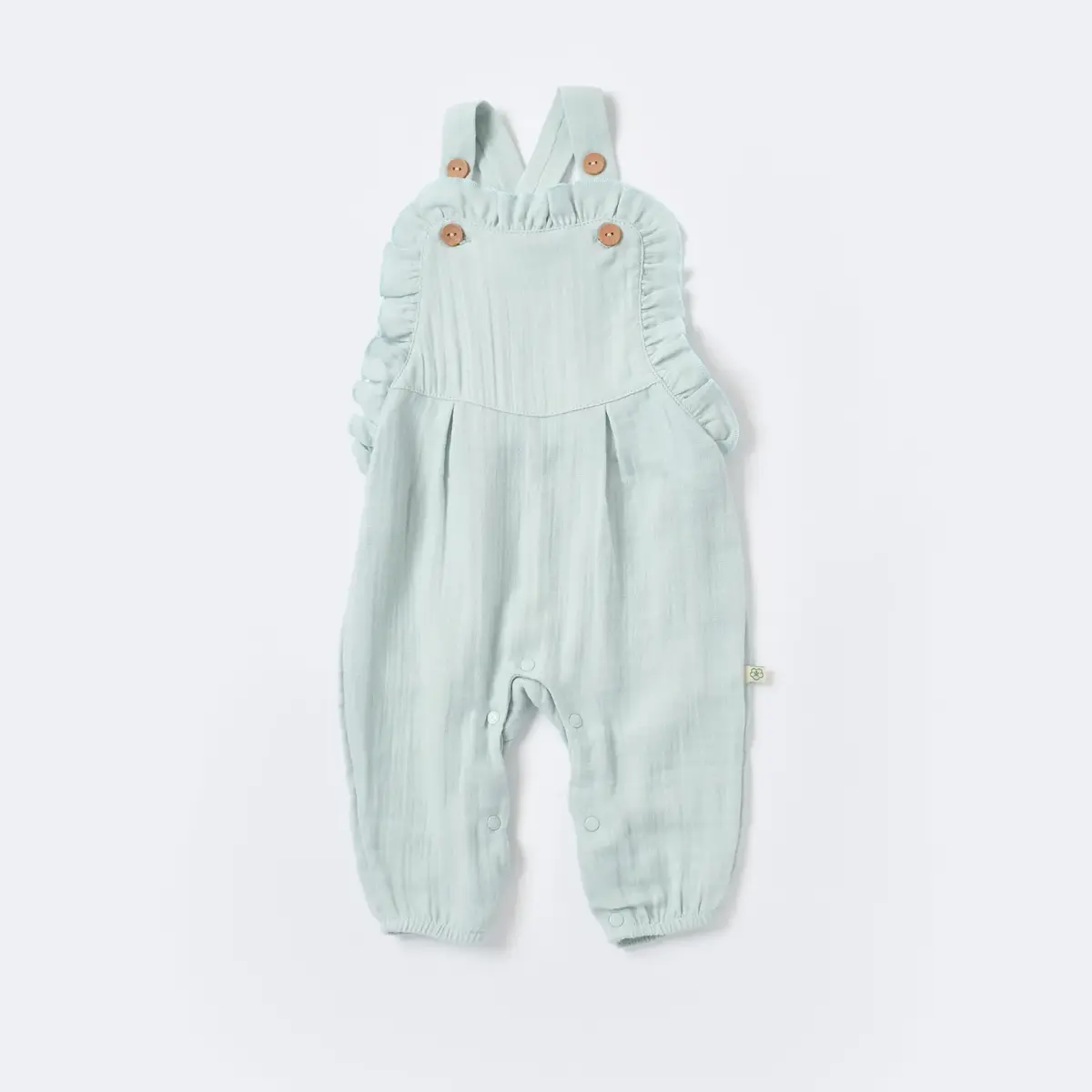 Bibaby Organik Salopet Tulum Pretty Ears Bunny Mint