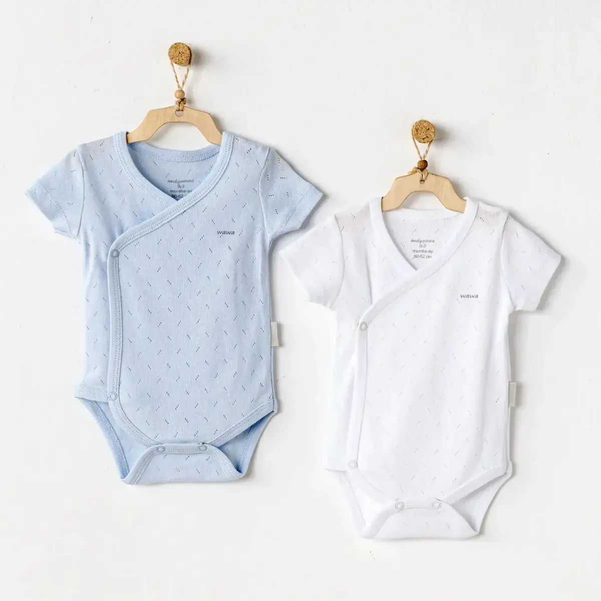 Andy Wawa İç - Dış Zıbın 2li Jacquard Basic Mavi - Beyaz Andy Wawa İç - Dış Zıbın 2li Jacquard Basic Mavi - Beyaz