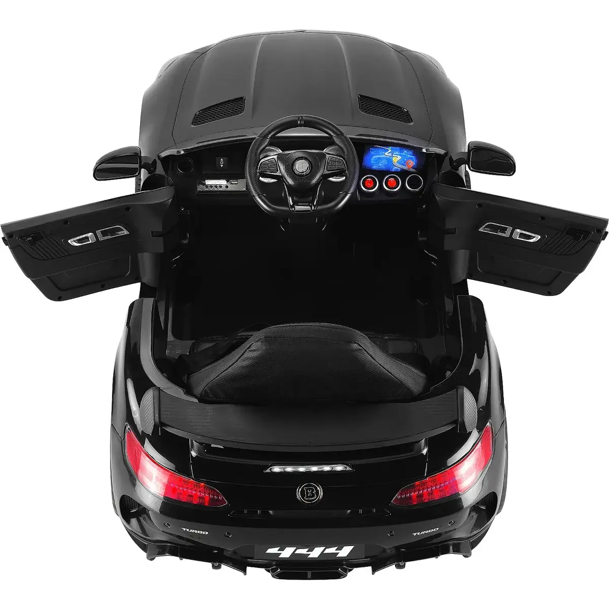 Babyhope 444 GTR Sport Akülü Araba Siyah 12V