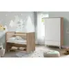 Pratik Sallanır Tekerlekli Anne Yanı Beşik 60X120 Ahşap