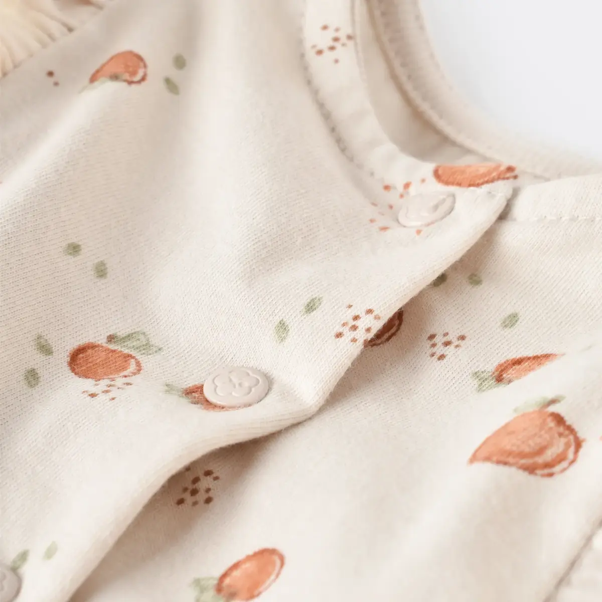 Bibaby Organik Tulum Şortlu Summer Fruit Light Cream