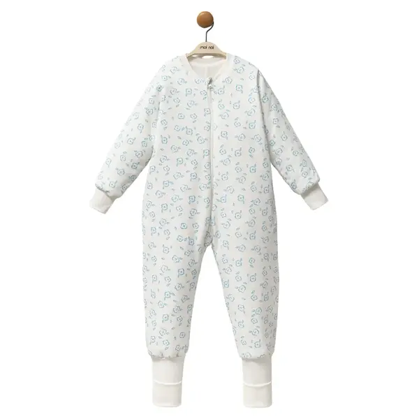 Moi Noi Uyku Tulumu Çoraplı 2,5 Tog Mavi Çiçek Desenli