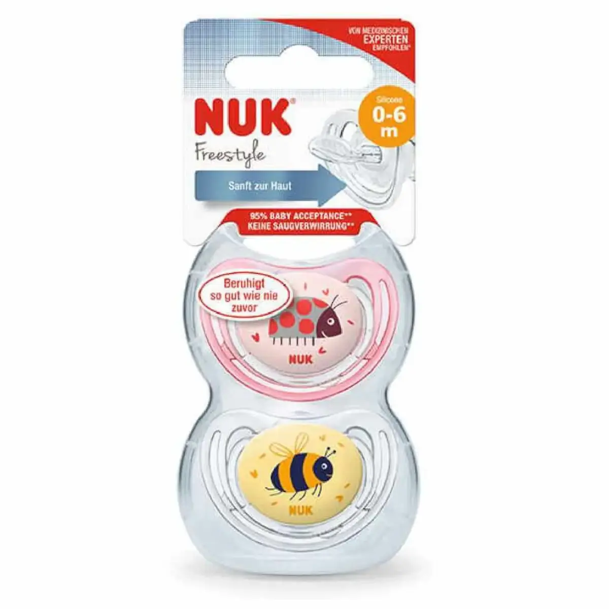 Nuk Freestyle Silikon Emzik 2li 0+ Ay Kız