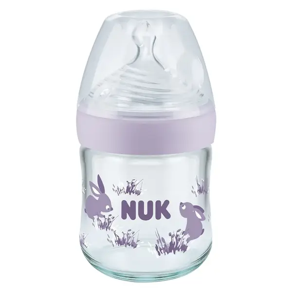 Nuk Nature Sense Isı Göstergeli Cam Biberon 240 ml Lila