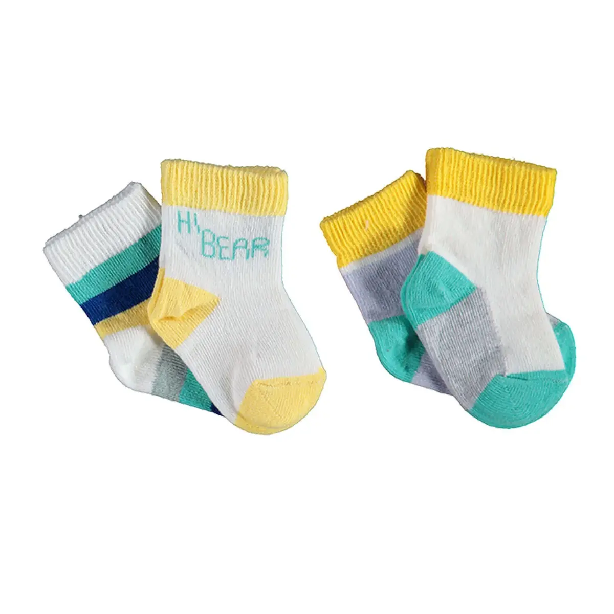 Bibaby Organik Çorap Soket 2li Hi Sarı Bibaby Organik Çorap Soket 2li Hi Sarı