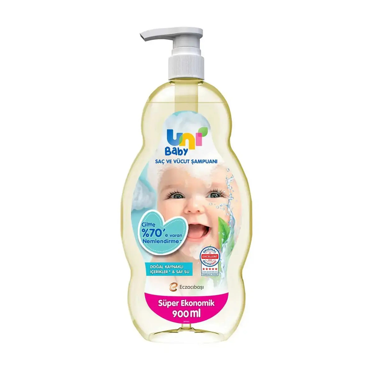 Uni Baby Şeffaf Bebek Şampuanı 900 ml