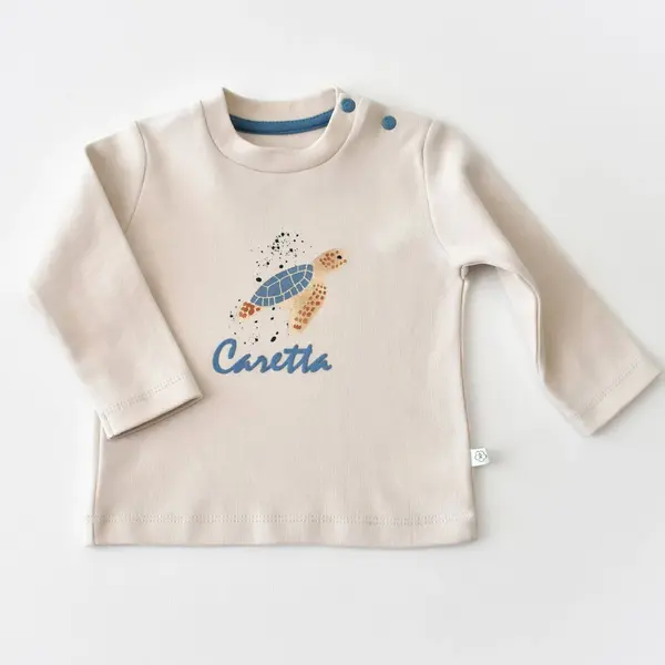 Bibaby Sweatshirt Organik Caretta In Live Taş