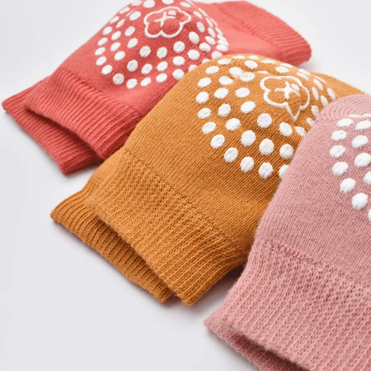 Bibaby Organik Patik Dizlik Çorap Colors Pudra