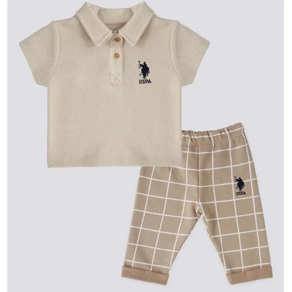 U.S. Polo 2li Takım T-Shirt Krem