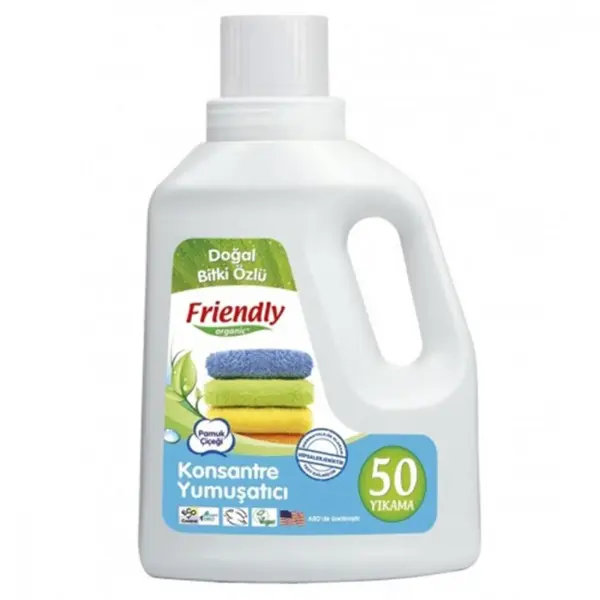 Friendly Organik Hassas Ciltler İçin Çamaşır Yumuşatıcısı 739ml 50 Yıkama