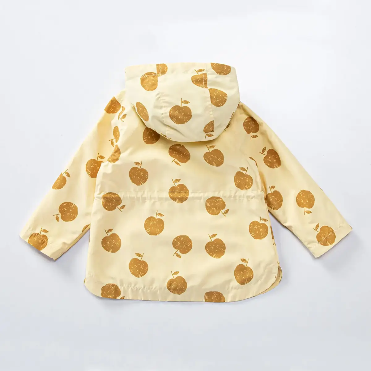 Midimod Yağmurluk Elma Baskılı Sarı