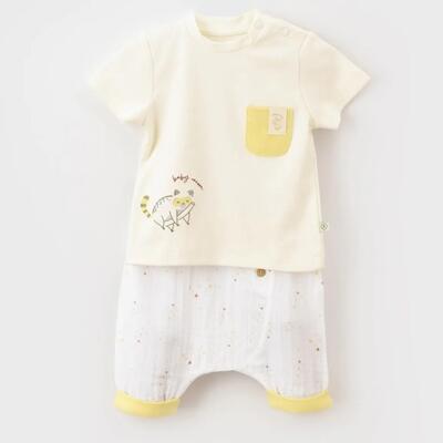 Bibaby Organik 2li Takım Şortlu Baby Racoon Lemon Grass Vanilla Ice