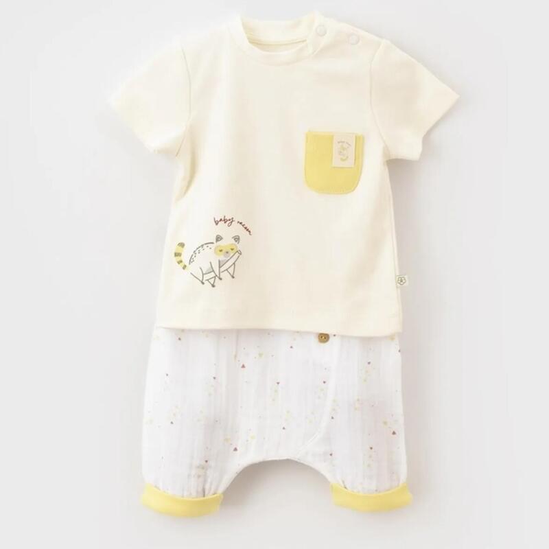 Bibaby Organik 2li Takım Şortlu Baby Racoon Lemon Grass Vanilla Ice