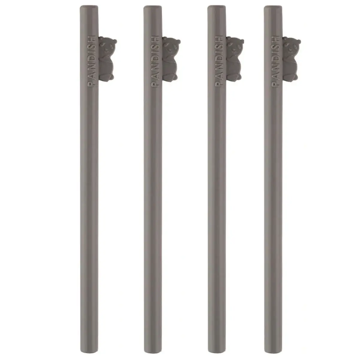 Pandish Hüphüp Silikon Pipet 4lü Gri  