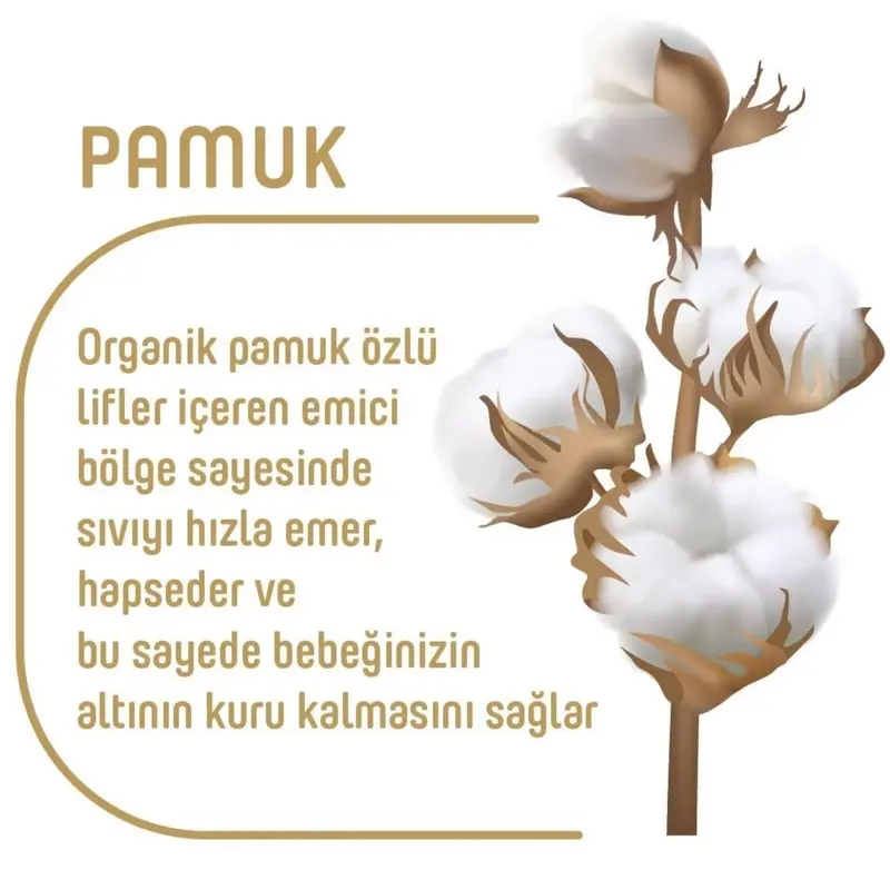 Pure Baby Organik Bebek Bezi 6 Beden Jumbo 60lı Islak Mendil Hediyeli