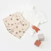 Bibaby Organik 2li Takım Şortlu Magic Starfish Latte