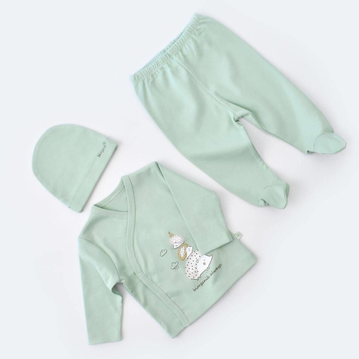 Bibaby Organik Zıbın Takımı 3lü Happ6y Always Yeşil