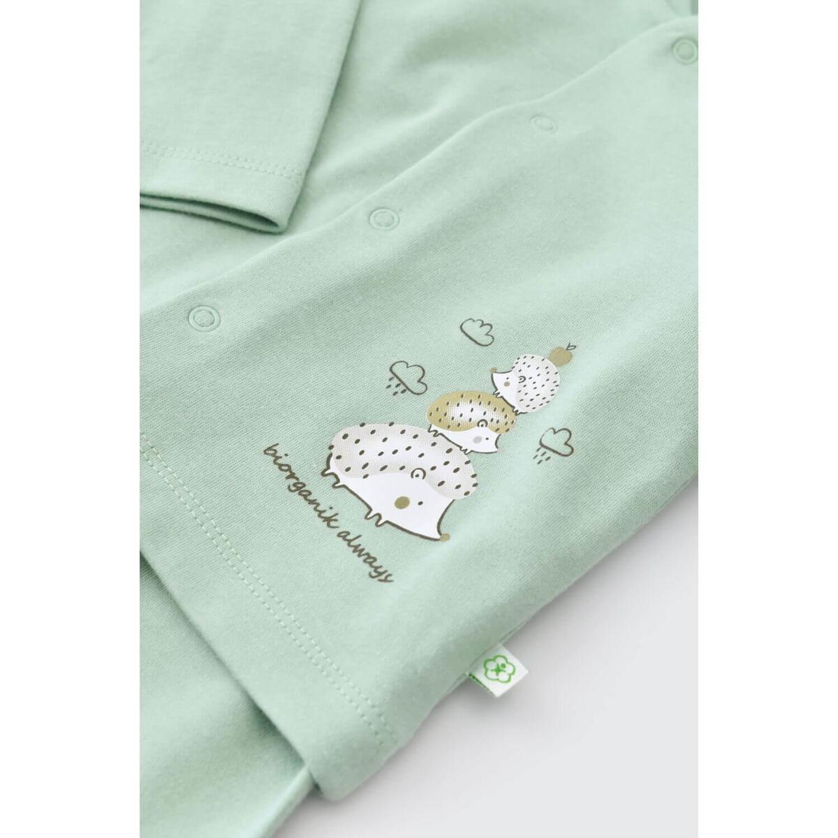 Bibaby Organik Pijama Takımı Happy Always Yeşil