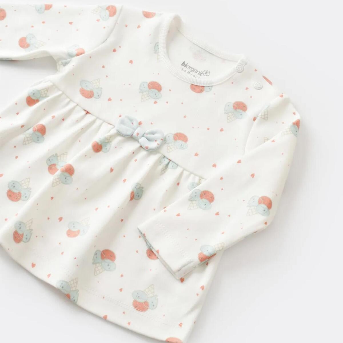 Bibaby Organik 2li Takım Pretty Ears Bunny Mint - Ekru