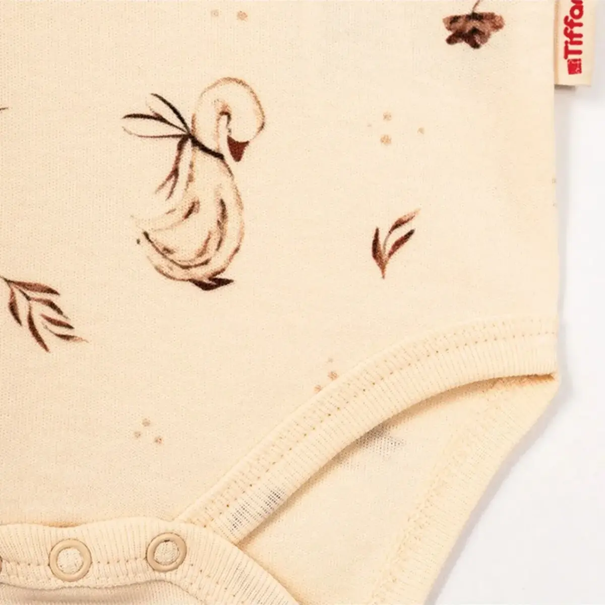 Tiffany Body Kısa Kol Organik Theme Mother Swan
