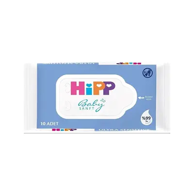 Hipp Babysanft Ultra Sensitive Yenidoğan Temizlik ve Bakım Mendili 10lu
