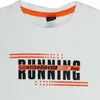 Hvc T-Shirt Run Baskılı Beyaz - Turuncu