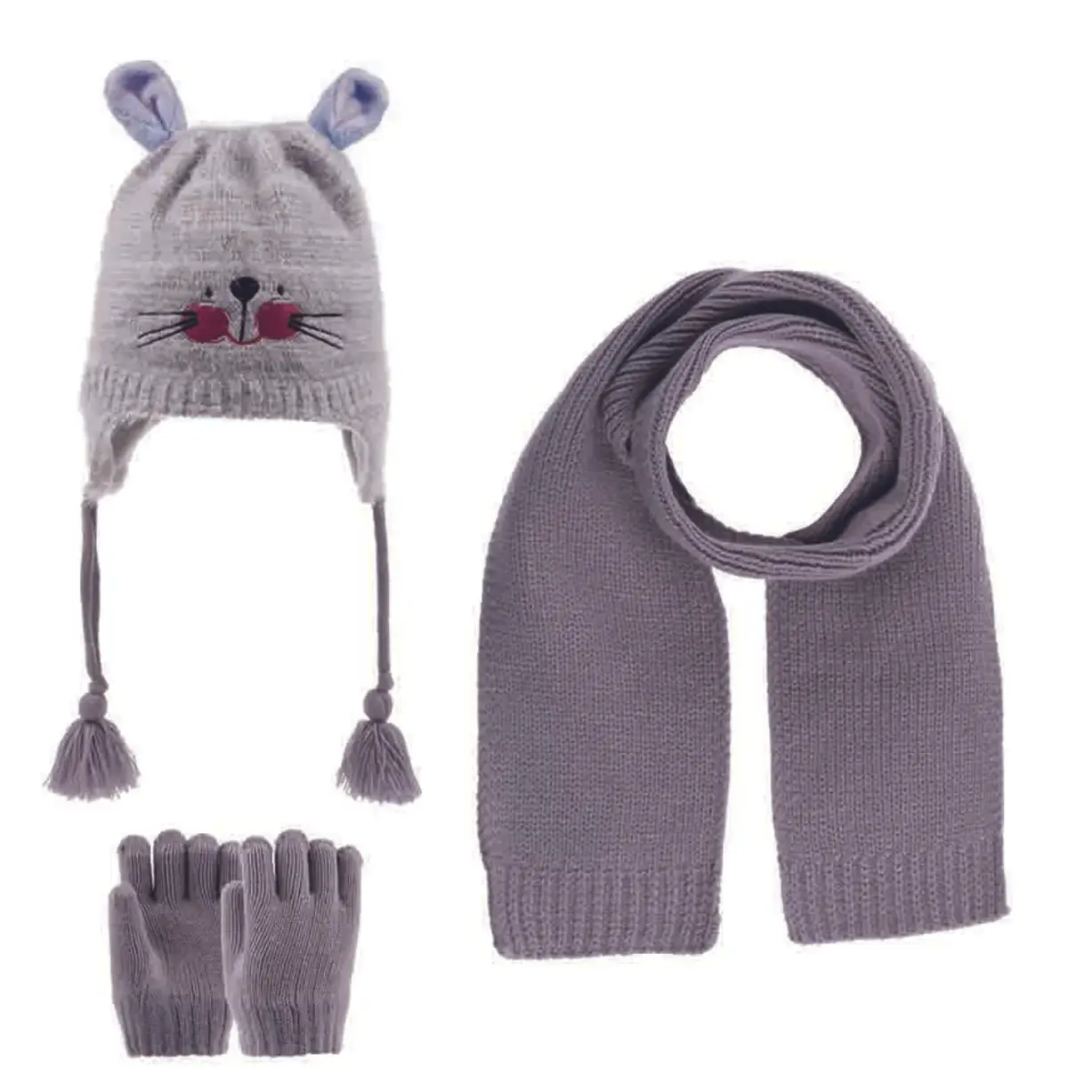 Kitti Atkı Bere Eldiven Takım Lavanta Kitti Atkı Bere Eldiven Takım Lavanta