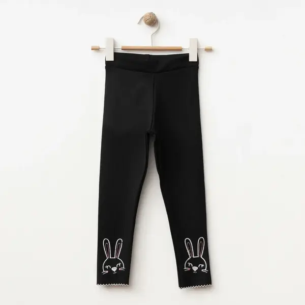 Winimo Tayt Fitilli Tavşan Nakışlı Siyah