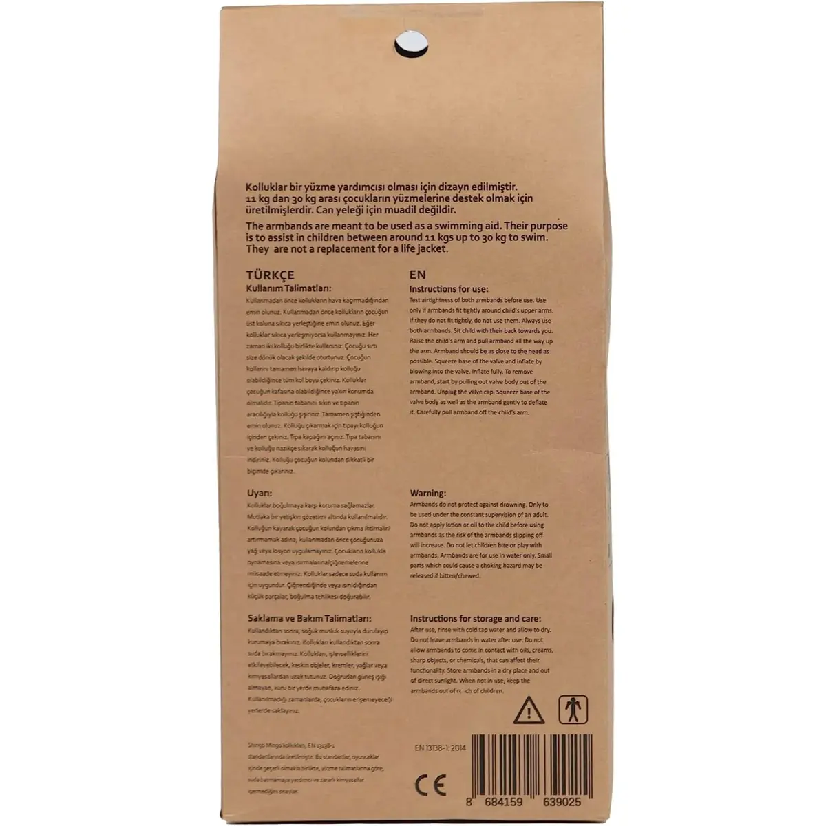 Yüzme Yardımcı Kolluk 1-4 Yaş 20 Kg