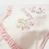 Bibaby Organik Havlu Örme The Flowers Ekru - Pembe