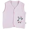 Bibaby Yelek Kapitone Fiyonklu Panda Pembe