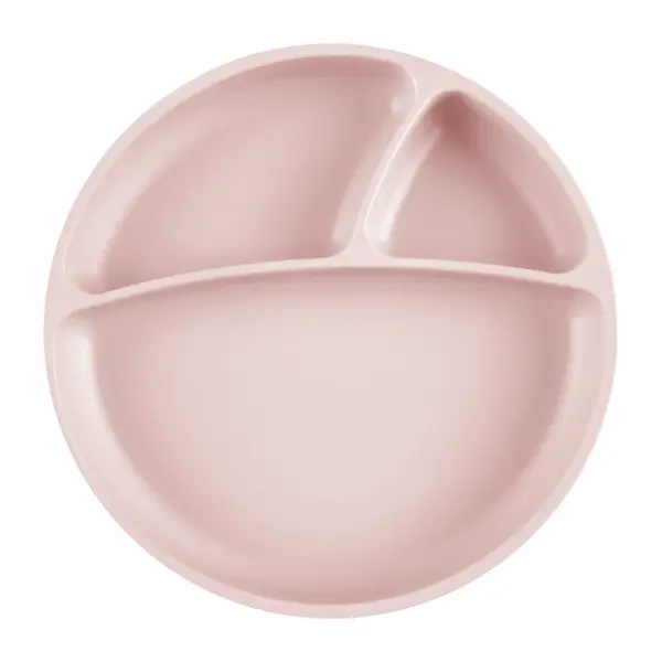 OiOi Vakum Tabanlı Silikon Tabak Porsiyon 6+ Ay Pinky Pink