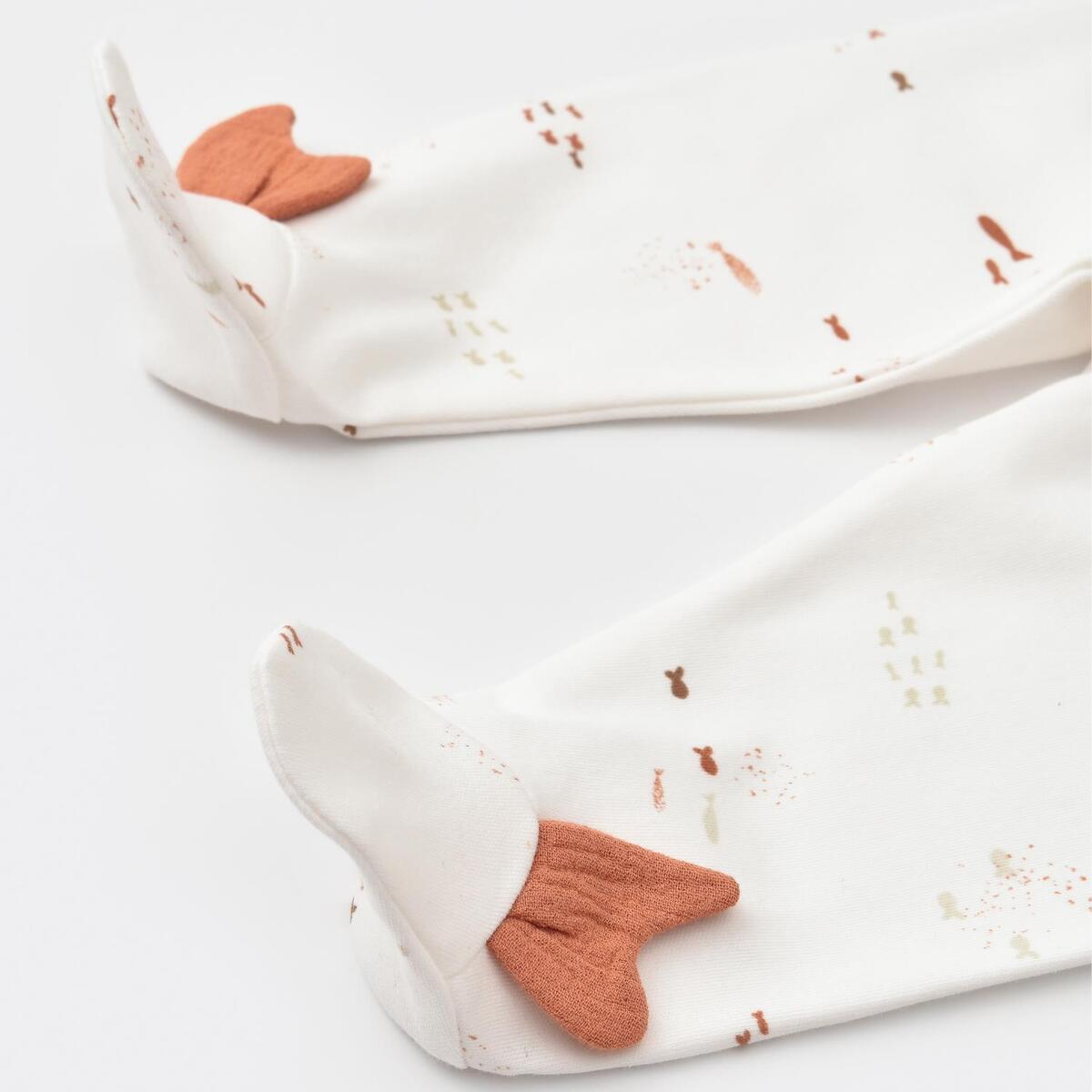 Bibaby Organik Pantolon Patikli Magic Starfish Latte