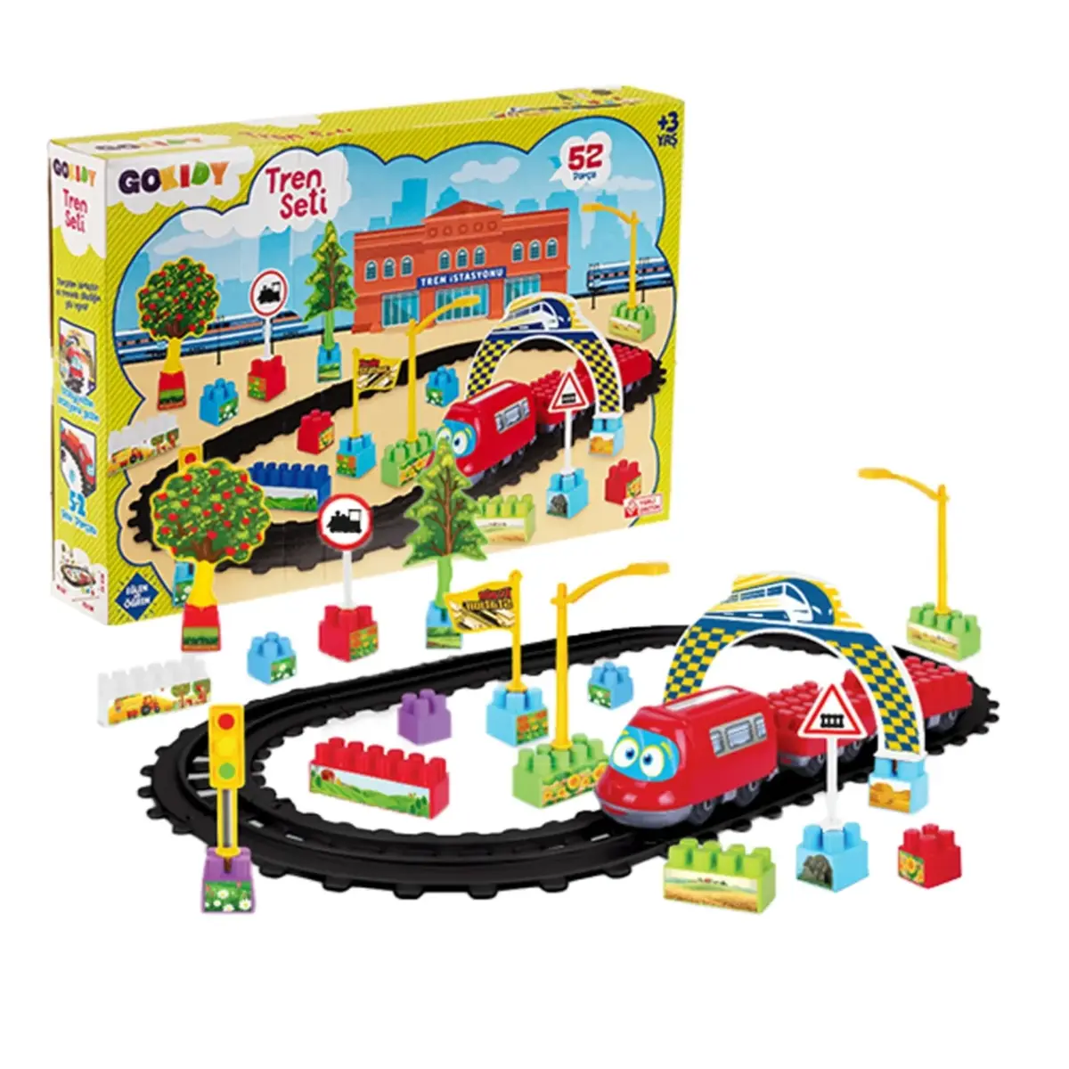 Gokidy Tren Seti 52 Parça