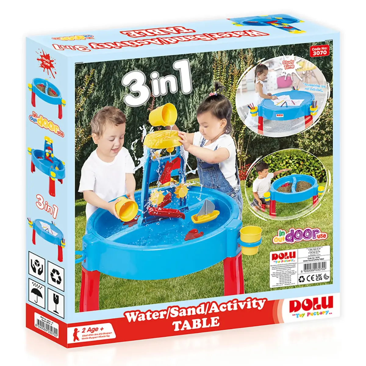 Dolu Oyuncak Su ve Kum Aktivite Masası
