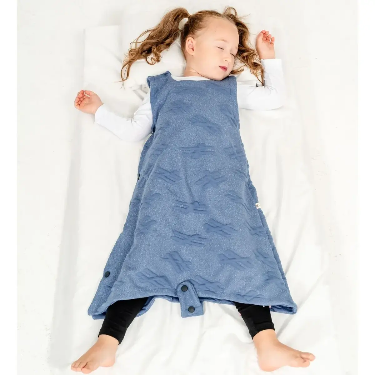 Moi Noi Uyku Tulumu Çıtçıtlı Mavi Alacalı