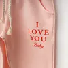 Winimo Eşofman Altı I Love You Baskılı Pudra