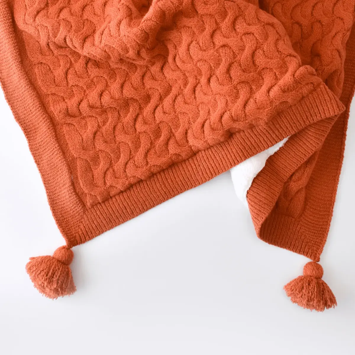 Bibaby Battaniye Hasır Triko Turuncu