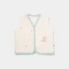 Bibaby Organik Yelek Penye Save The Seahorse Bej - Mint