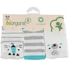 Bibaby Organik Çorap Soket 3lü Lion Turkuaz