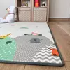 Coolmats Yeşil Parkur-Bulutlar ve Dağlar Oyun Halısı 140x200x1