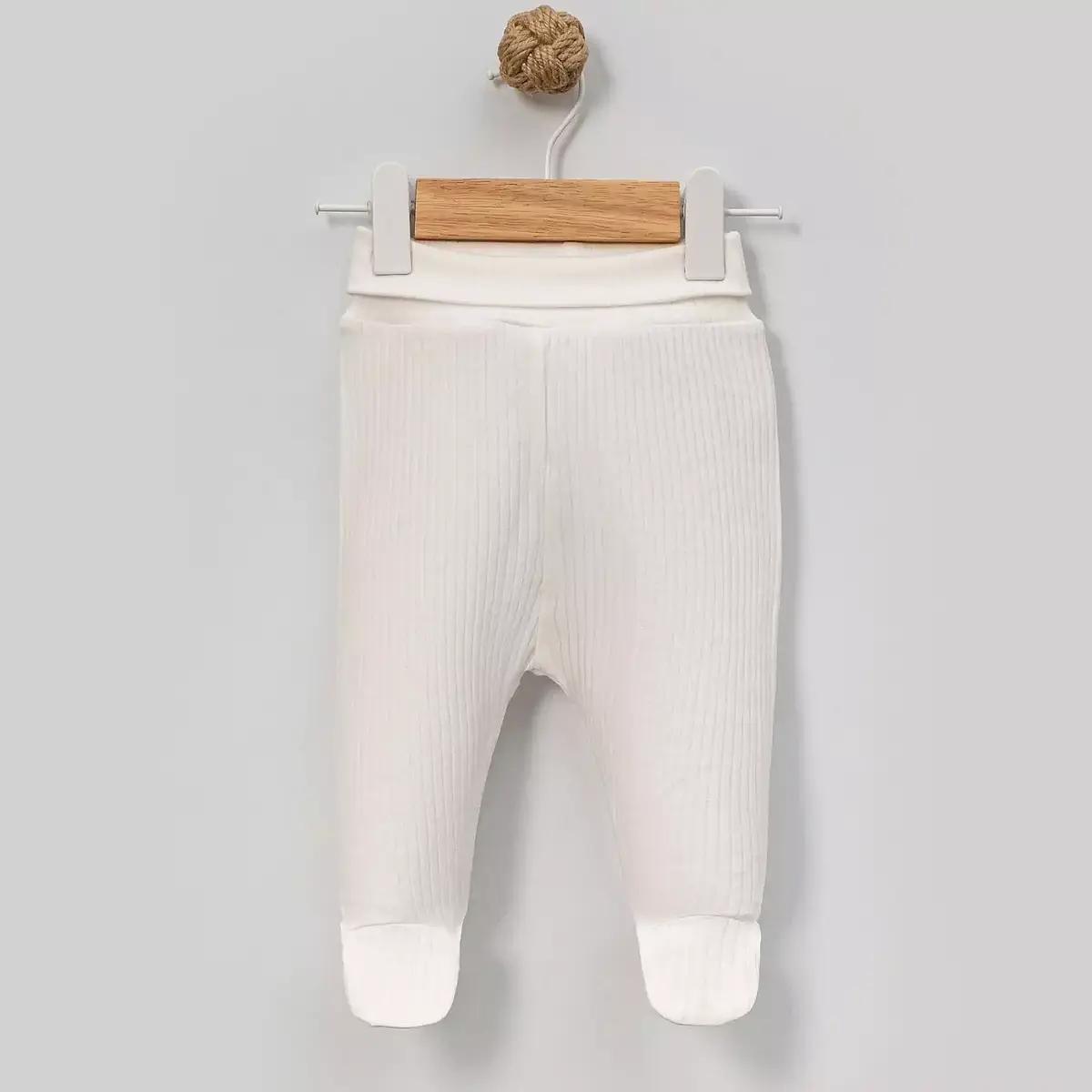 Angeltouch Pantolon Patikli Raporlu Ekru