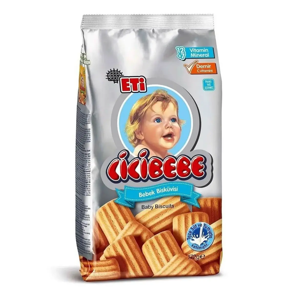 Eti Cicibebe Tahıllı  Bisküvi 172 gr