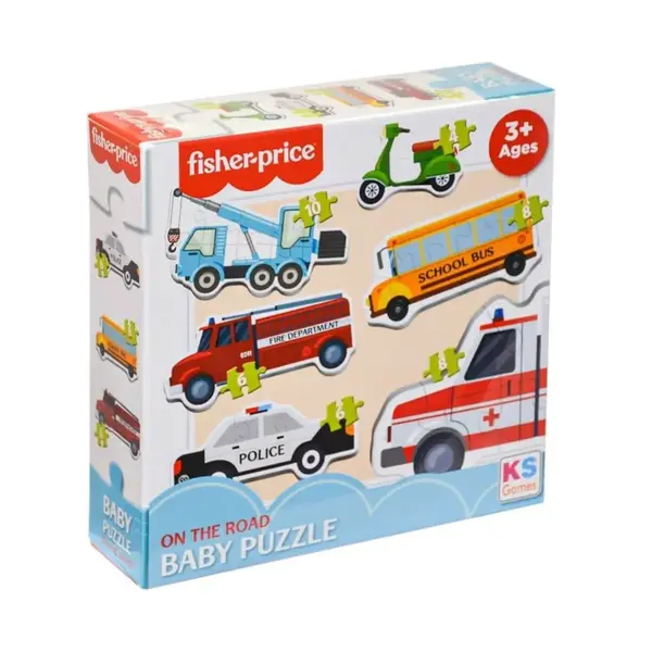 Fisher Price Baby Puzzle On The ROAD 6in1 40 Parça