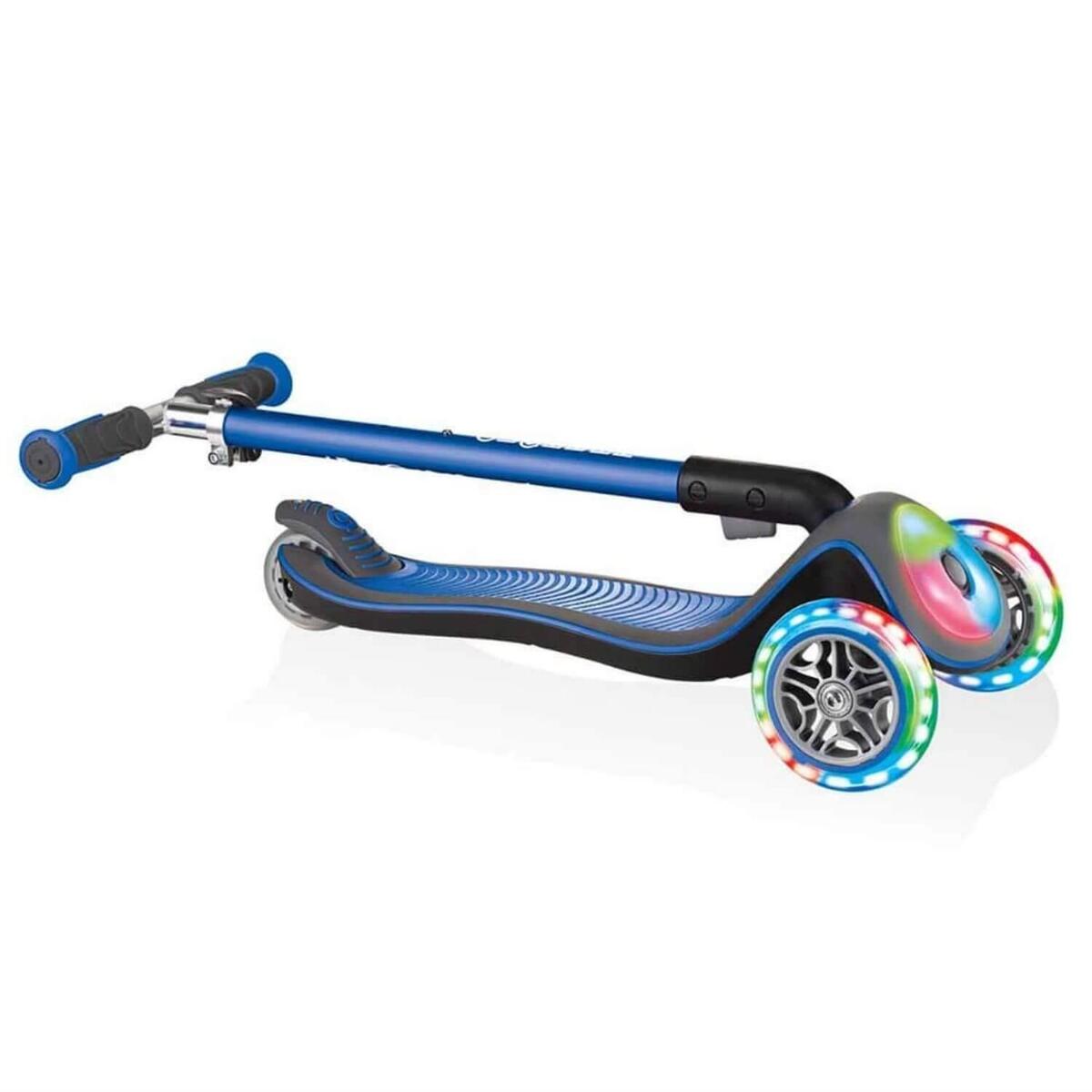 Globber Elite Deluxe Işıklı Scooter Lacivert