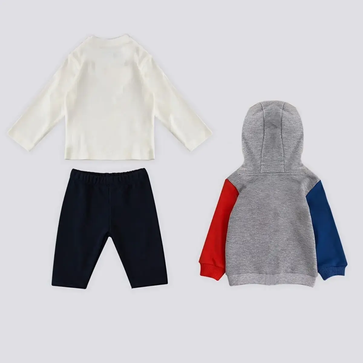 U.S. Polo 3lü Takım Gri Melanj