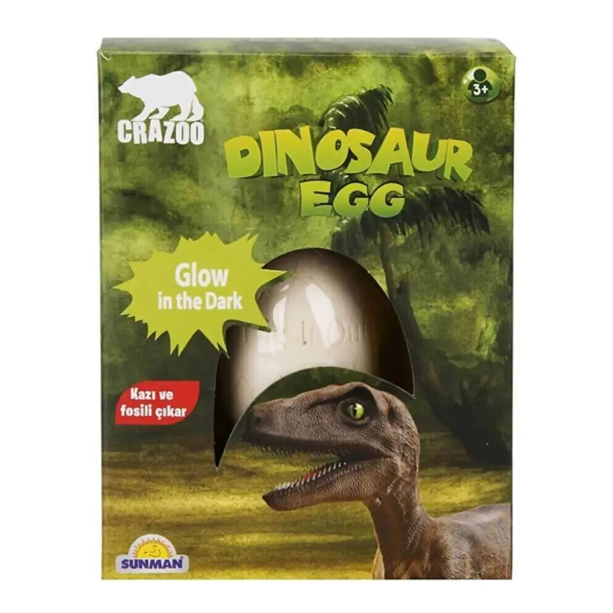 Karanlıkta Parlayan Dinozor Yumurtası Kazı Seti