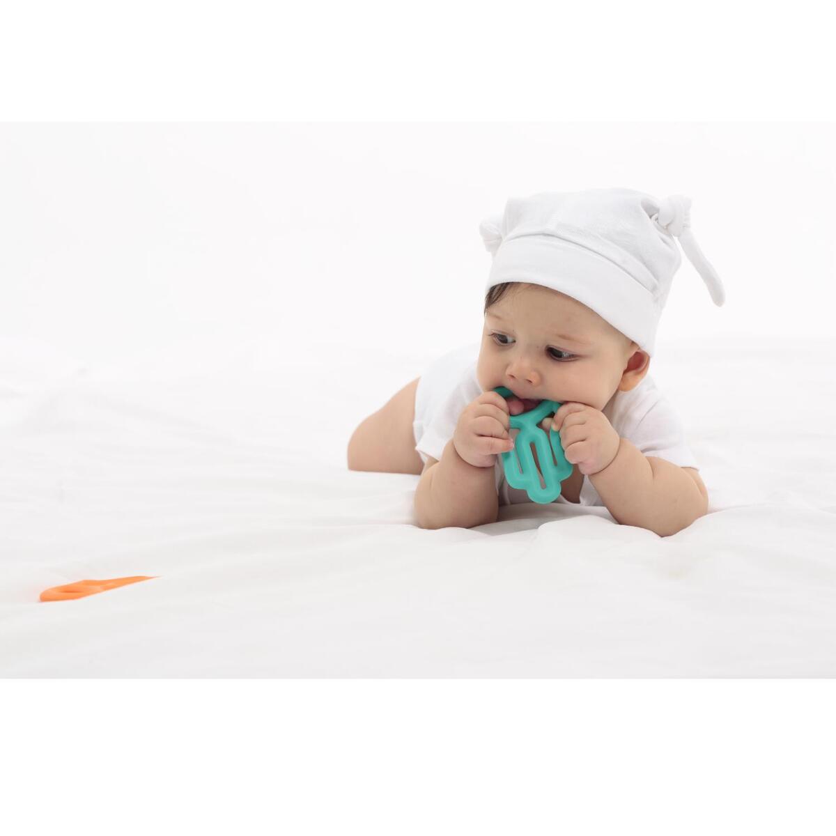 OiOi Annenin Eli Diş Kaşıyıcı 3+ Ay Aqua Green