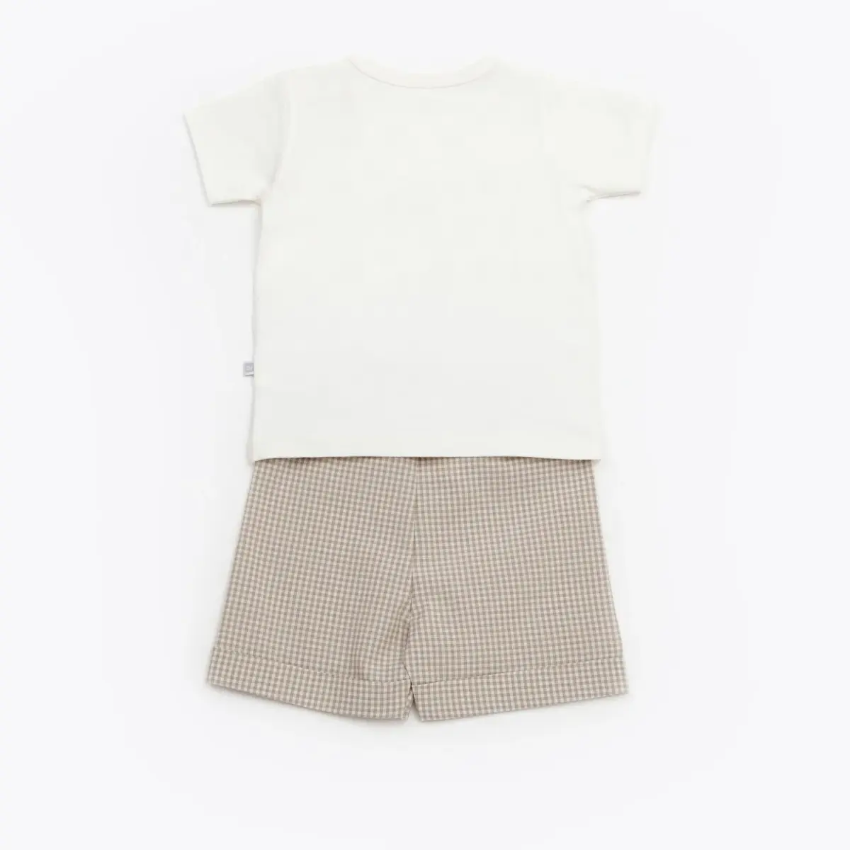 Bibaby 2li Takım Şortlu Adventure Zebra Ekru